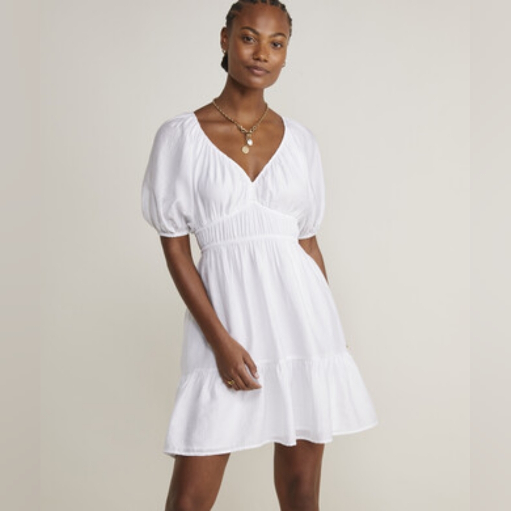 NWOT Vineyard Vines Marina Puff-Sleeve Mini Dress